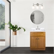 Bowery Hill 25 Inch Vanity in Modern Birch with White Marble Top