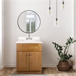 Bowery Hill 25 Inch Vanity in Modern Birch with White Marble Top