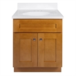 Bowery Hill 25 Inch Vanity in Modern Birch with White Marble Top