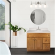 Bowery Hill 37-Inch Solid Wood Vanity with Marble Top in Birch