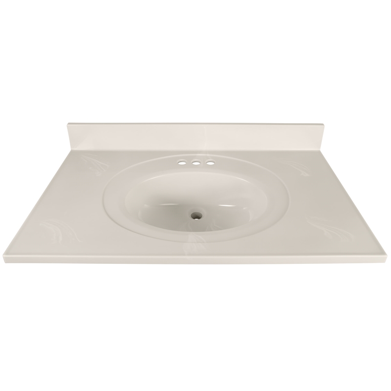Bowery Hill 37-Inch Solid Wood Vanity with Marble Top in Birch