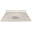 Bowery Hill 37-Inch Solid Wood Vanity with Marble Top in Birch