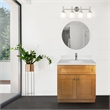 Bowery Hill 31-Inch Marble Bathroom Vanity with Single Hole in Birch