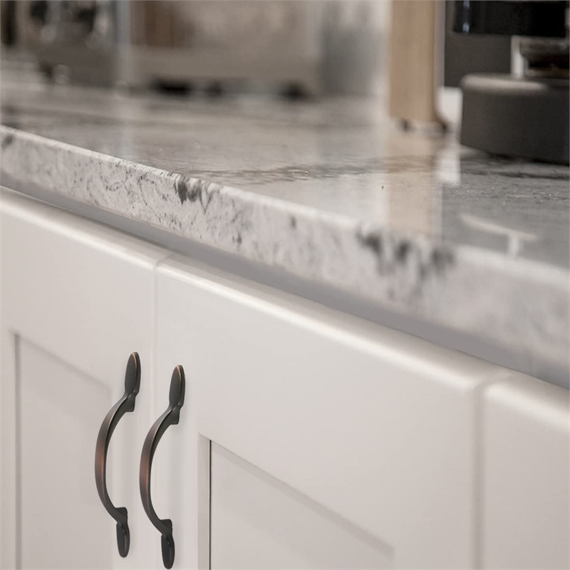 Bowery Hill 3-Inch Center-to-Center Metal Cabinet Pull 5-Pack in Bronze
