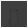 Bowery Hill Single-Handle Brass Valve Trim with Square Plate in Matte Black
