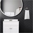 Bowery Hill 24-Inch Wood Vanity without Top in Sherwin Williams White