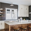 Bowery Hill Industrial Semi-Flush Indoor Ceiling Light in Galvanized Paint