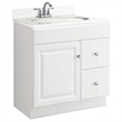 Bowery Hill 30-Inch 2-Drawer Wood Vanity Without Top in White