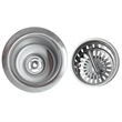 Bowery Hill Kitchen Sink Drain Strainer with T-Handle in Stainless Steel