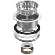 Bowery Hill Kitchen Sink Drain Strainer with T-Handle in Stainless Steel