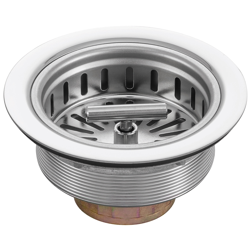 Bowery Hill Kitchen Sink Drain Strainer with T-Handle in Stainless Steel