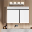 Bowery Hill 4-Light Stainless Steel Vanity Light in Satin Nickel