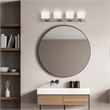 Bowery Hill 4-Light Stainless Steel Vanity Light in Satin Nickel
