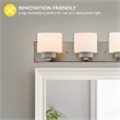Bowery Hill 4-Light Stainless Steel Vanity Light in Satin Nickel
