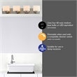 Bowery Hill 4-Light Stainless Steel Vanity Light in Satin Nickel