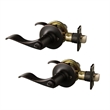 Bowery Hill Metal Privacy Door Knob in Oil Rubbed Bronze 2-Pack