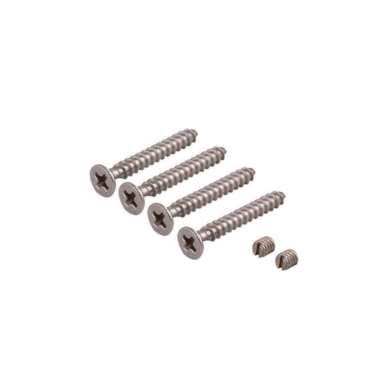 Bowery Hill 1-Inch Shower Rod Steel Mounting Bracket in Satin Nickel 5-Pack