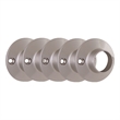 Bowery Hill 1-Inch Shower Rod Steel Mounting Bracket in Satin Nickel 5-Pack