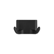 Bowery Hill Aluminum and Zinc Double Robe Metal Hook in Matte Black