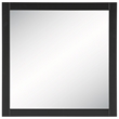 Bowery Hill 30-Inch Square Wood Bathroom Mirror in Matte Black