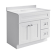 Bowery Hill 36-Inch Wood Bathroom Vanity in Sherwin Williams White