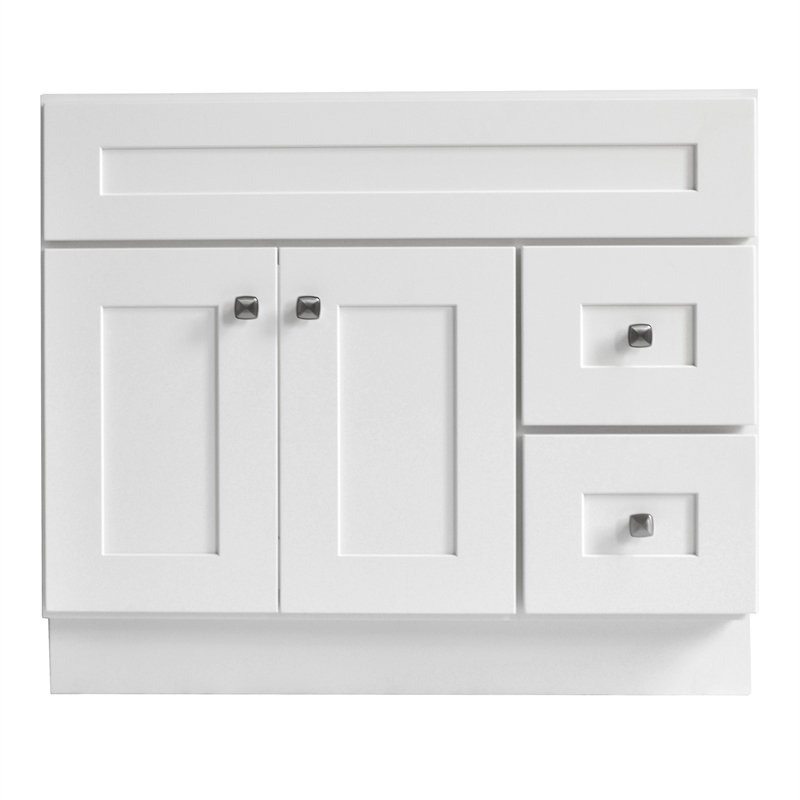 Bowery Hill 36-Inch Wood Bathroom Vanity in Sherwin Williams White