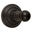 Bowery Hill Modern Brass and Zinc Single Robe Hook in Oil Rubbed Bronze