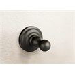 Bowery Hill Modern Brass and Zinc Single Robe Hook in Oil Rubbed Bronze