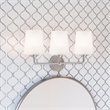Bowery Hill 3-Light Stainless Steel Vanity Light in Satin Nickel