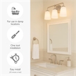 Bowery Hill 3-Light Stainless Steel Vanity Light in Satin Nickel