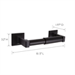 Bowery Hill 8-Inch Traditional Metal Toilet Paper Holder in Matte Black