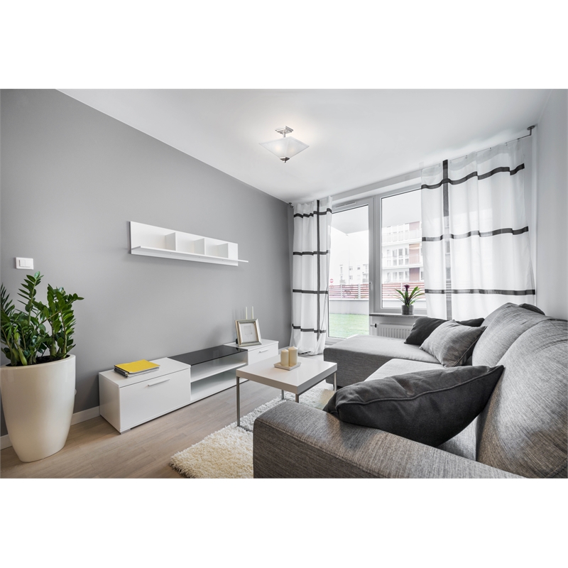 Bowery Hill 2-Light Stainless Steel Ceiling Light in Satin Nickel