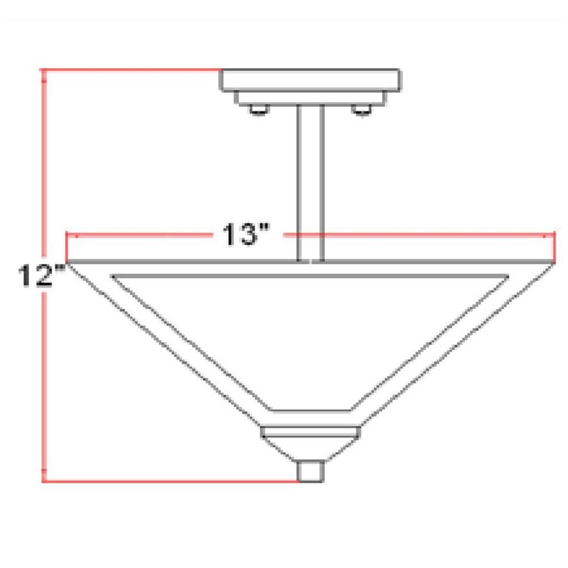 Bowery Hill 2-Light Stainless Steel Ceiling Light in Satin Nickel