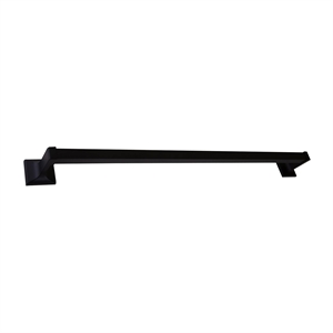 Bowery Hill 24-Inch Traditional Metal Towel Bar in Matte Black