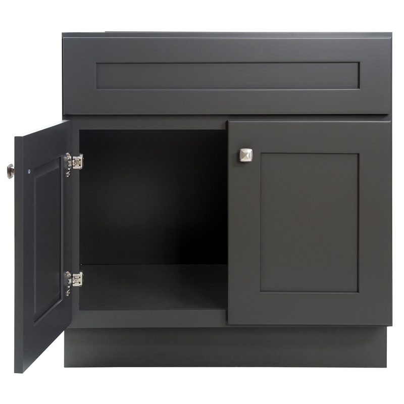 Bowery Hill 30-Inch Wood Vanity Without Top in Urbane Bronze