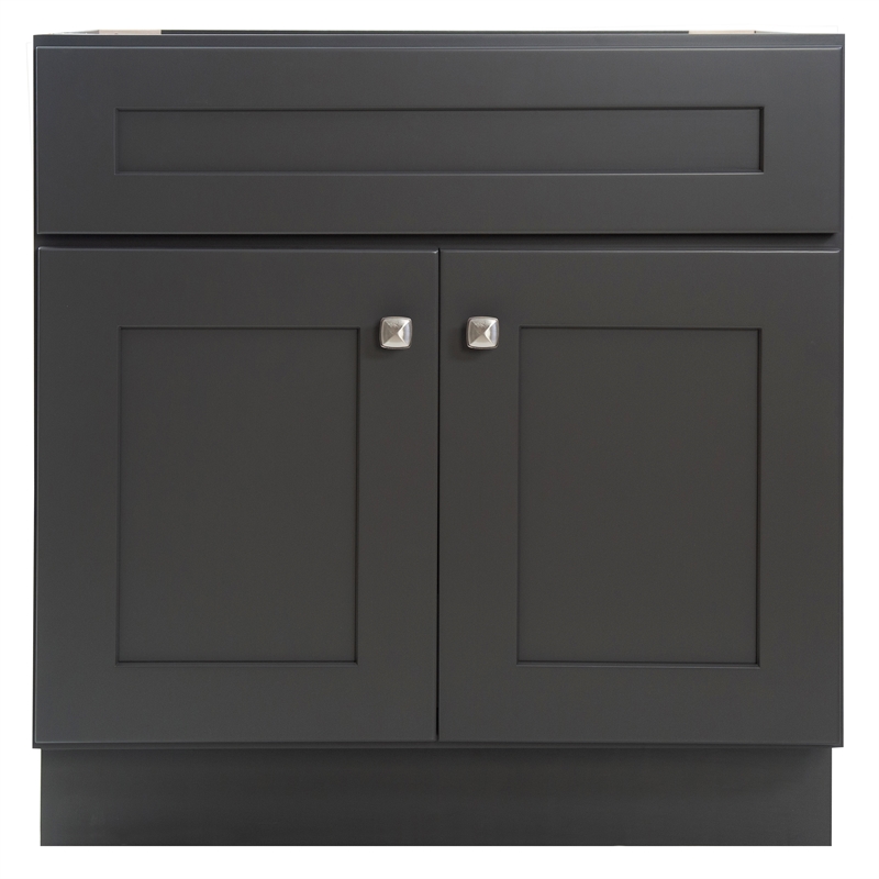 Bowery Hill 30-Inch Wood Vanity Without Top in Urbane Bronze