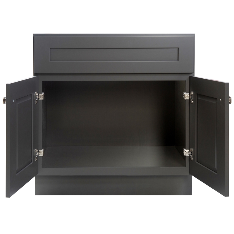 Bowery Hill 30-Inch Wood Vanity Without Top in Urbane Bronze