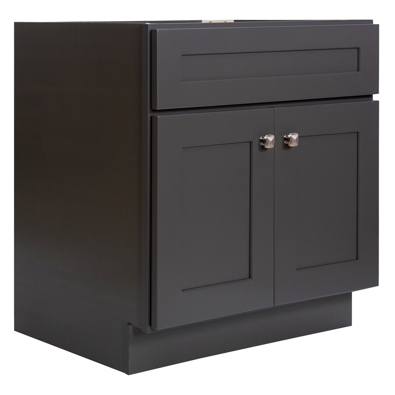 Bowery Hill 30-Inch Wood Vanity Without Top in Urbane Bronze
