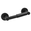 Bowery Hill Two-Post Metal Toilet Paper Holder in Matte Black