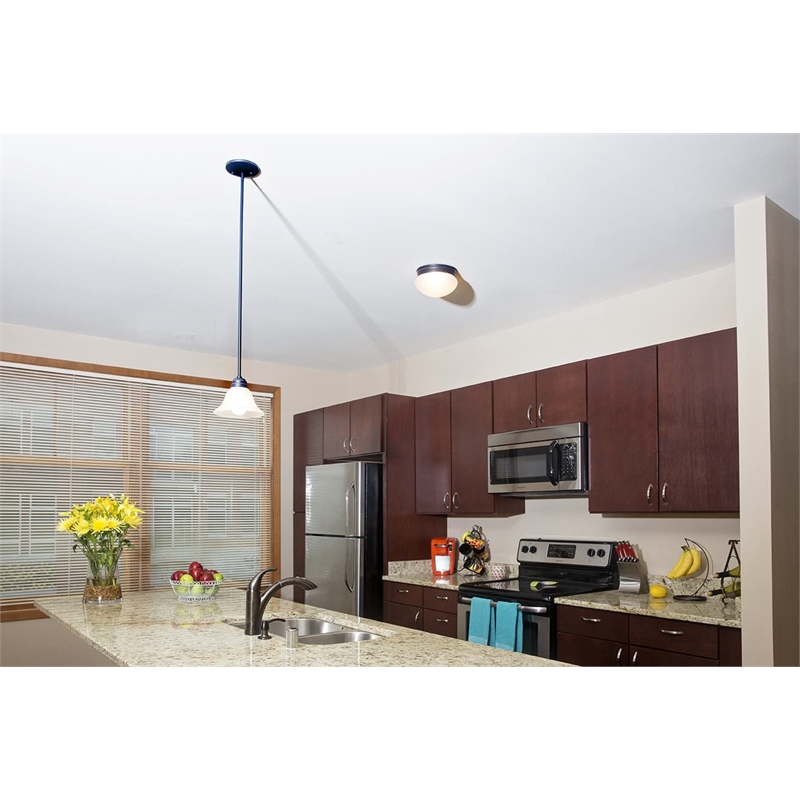 Bowery Hill 2-Light Steel Dome Ceiling Light in Oil Rubbed Bronze