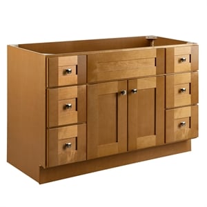 Bowery Hill 48-Inch Solid Wood Vanity without Top in Modern Birch