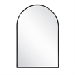 Bowery Hill Arched Wall Mirror with Black Frame 36x24 Inch 2-Pack