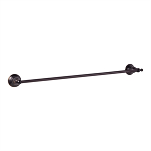 Bowery Hill Wall-Mounted Bathroom Towel Bar in Oil-Rubbed Bronze 24-Inch