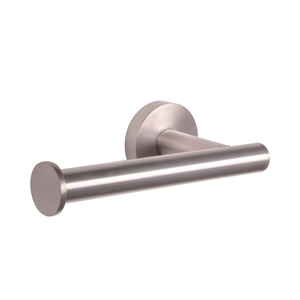 Bowery Hill Brass Toilet Paper Holder in Satin Silver Nickel