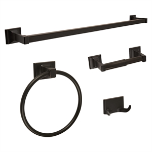 Bowery Hill Iron Toilet Paper Holder with Shelf in Oil-Rubbed Bronze