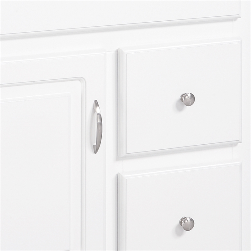 Bowery Hill 61-Inch Vanity with White Cultured Marble Top Fully Assembled