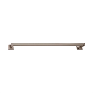 Bowery Hill Traditional Metal Bathroom Towel Bar in Satin Nickel 18-Inch