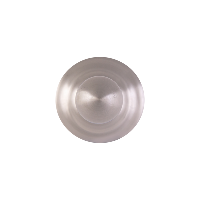Bowery Hill Modern Single Brass Bathroom Robe Hook in Satin Nickel