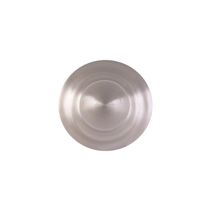 Bowery Hill Modern Single Brass Bathroom Robe Hook in Satin Nickel