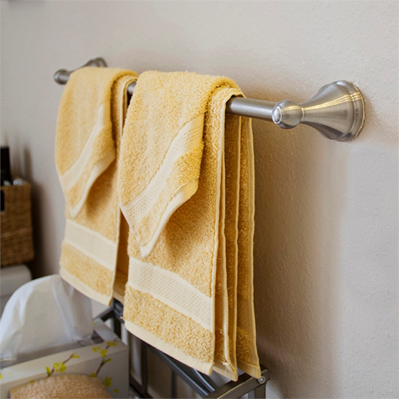 Bowery Hill 4-Piece Metal Bathroom Hardware Kit in Satin Nickel/Silver